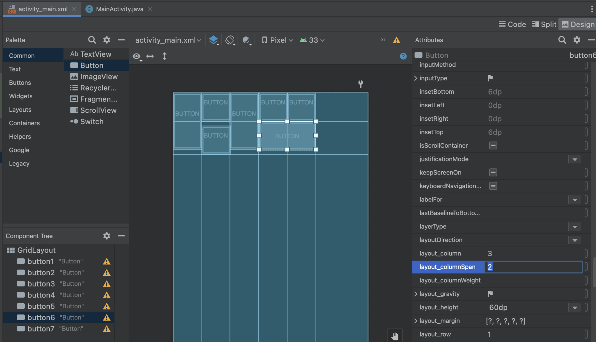 Android Studio パレット 一覧 | レイアウトとパレットの表示方法 – FUIO